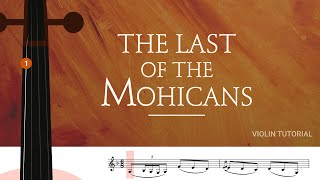 Promentory The Last of the Mohicans Theme  Violin Cover  Violin Tutorial  Sheet music [upl. by Ewan]