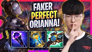 FAKER PERFECT GAME WITH ORIANNA  T1 Faker Plays Orianna MID vs Corki  Season 2024 [upl. by Aetnahc]