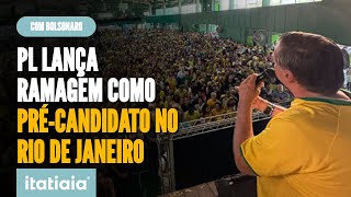 COM PRESENÇA DE BOLSONARO PL LANÇA ALEXANDRE RAMAGEM COMO PRÉCANDIDATO A PREFEITURA DO RIO [upl. by Rednaskela656]