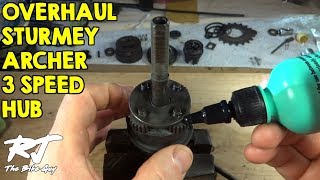 How To OverhaulCleanLube SturmeyArcher 3 Speed Hub  AW type [upl. by Corabel]