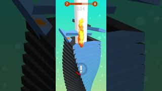 Stack ball best Android mobile game 🎮🎮🎮🎮 7 level shorts trendinggames [upl. by Coco]