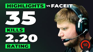 S1MPLE FACEIT POV HIGHLIGHTS  3512  Mirage [upl. by Bunting]