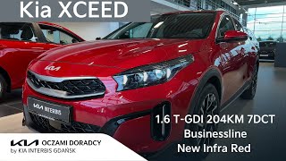 Kia XCEED 16 TGDI 204KM 7DCT wersja Businessline w kolorze New Infra RED  4K [upl. by Lisan]