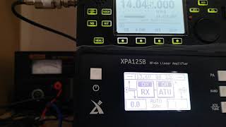 Just a quick test of the X5105 and XPA125B in CW mode [upl. by Ellecrad]