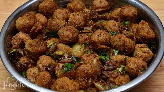 Soya Chunks Fry Soya Chunks Dry Roast Recipe Meal Maker Fry [upl. by Sucramraj]