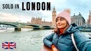 Indian Girl SOLO in London 🇬🇧🎡  Exploring London in 4 Days [upl. by Scarlet]