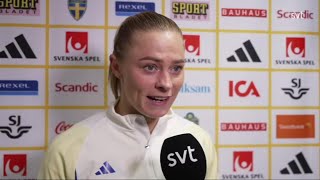 Rolfö Blackstenius Asllani amp Gerhardsson Postmatch  England 11 Sweden  Euro Qualifiers 2025 [upl. by Hobey]