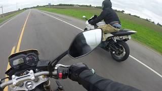 Fz1 vs Zx10r Round 2 [upl. by Erdnua949]