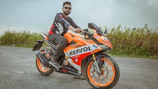 HONDA CBR REPSOL DETAILED REVIEW AFTER 5000 KM  SAKIB SHOIKOT [upl. by Llennaj]