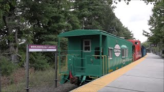 Cabooses on Mass Coastal Railroad in Middleboro MA  8142024 [upl. by Chao]