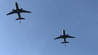 JoCo Flags For Heroes KC46 Pegasus Flyover June 14 2023 [upl. by Nosauq]