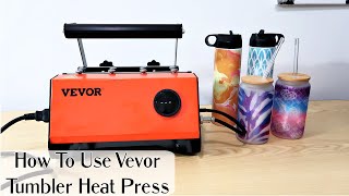 SUBLIMATING TUMBLERS AND FROSTED LIBBY BEER CAN GLASSES WITH A VEVOR 30 OZ TUMBLER HEAT PRESS [upl. by Malvia]