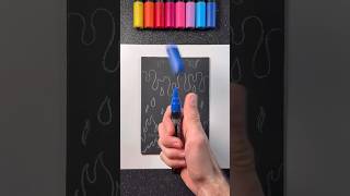 Let’s Draw Water and Fire with Satisfying Markers 💦✨🔥 visualart [upl. by Retseh]