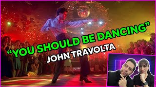 JOHN TRAVOLTA BAILANDO  REACCIONANDO A FIEBRE DE SABADO 🪩🕺 [upl. by Hessney]