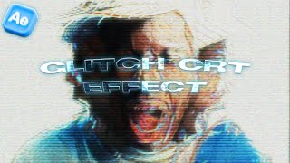 Glitch CRT Effect  After Effects Tutorial [upl. by Ylrehc]