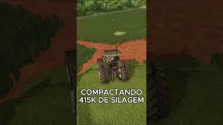 COMPACTANDO SILAGEM FS22 farming farmingsimulator22 job fyp shorts agro trator fs22 fs25 [upl. by Ataynek]