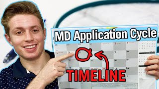 Medical School Application Cycle Timeline Explained  AMCAS [upl. by Gadmon881]