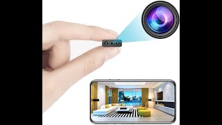 Small Wireless WiFi Camera Hidden Spy Security CamerasMini Nanny Cam Smart Home Pet Dog Baby Camer [upl. by Kipp925]