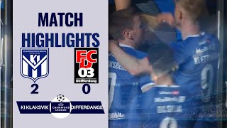 KI KLAKSVIK 2 0 DIFFERDANGE 03 UEFA CHAMPIONS LEAGUE HIGHLIGHTS  10072024 [upl. by Chappell]