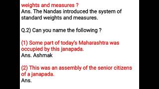 Class 6 History  Ch 6 Janapadas and Mahajanapadas Questions and answers  class6history [upl. by Melony]