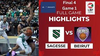 Sagesse vs Beirut Full Game Highlights Final 4 Game 1 20232024 [upl. by Nicolais]