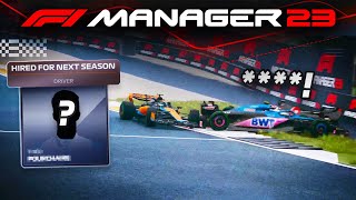 Signing a NEW DRIVER  F1 Manager 23 Career Zandvoort [upl. by Emixam]