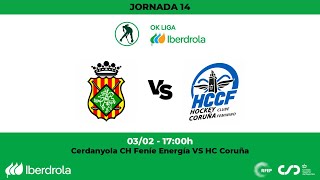 OKLigaIberdrola  Cerdanyola Feníe Energia  HC Coruña 14ª Jornada [upl. by Notlil]