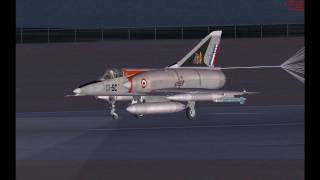 MIRAGE III TAKE OFF AND LANDING FULL LOAD [upl. by Clotilda113]