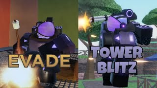 Evade  Many Tower Blitz References [upl. by Hanzelin]