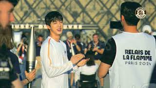 Rare Moment BTS Jin Cries as Thousands of Fans Hysterical While Carrying Olympic Torch [upl. by Enaid647]