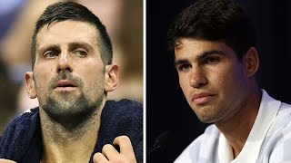 US Open LIVE Novak Djokovic discusses health issues as Carlos Alcaraz has excuse for loss [upl. by Yvel411]