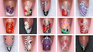 Nail Art Transformation from Simple to Fabulous  Nail Art Design 2024 [upl. by Derward]