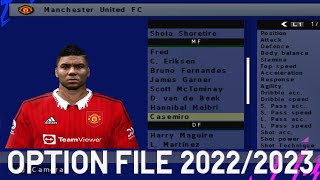 PES 6 Option File UEFA  Kits amp Balls 20222023  Retribution Patch UEFA [upl. by Lesna]