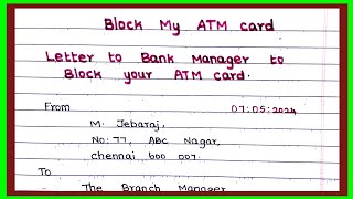 வங்கி கணக்கை புதுப்பித்தல் கடிதம்letter to bank manager [upl. by Monica]