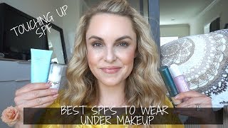 BEST SPFs to Wear Under Makeup amp How to Touch UP SPF  Elle Leary Artistry [upl. by Gnoud]