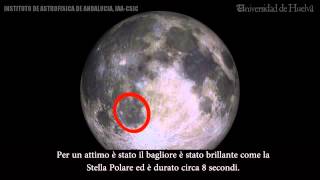 Impatto meteoritico da record sulla Luna [upl. by Broeker991]