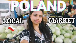 Local street market in Poland🇵🇱🛍️ Poland vlog  Indian in Poland [upl. by Abdulla]