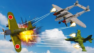 Realistic Plane DOGFIGHTING Destruction 😱 Teardown [upl. by Hewett572]