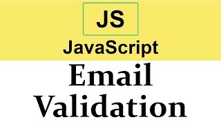 31 Email Validation in JavaScript [upl. by Sinnal557]