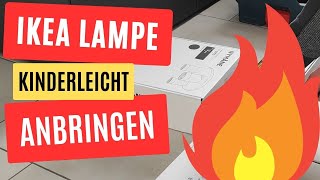 Ikea Lampe Kinderleicht anschließen  Leuchte anbringen  Nymane GU10 [upl. by Uohk]