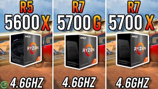 Ryzen 5 5600X vs Ryzen 7 5700G vs Ryzen 7 5700X [upl. by Ayom]