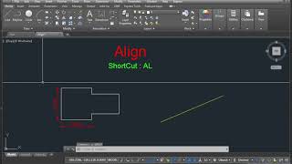 Align Command In AutoCAD In Hindi [upl. by Suiramad]