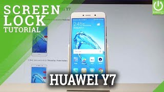 How to Set Up Screen Lock in HUAWEI Y7 HardResetinfo [upl. by Haggerty]