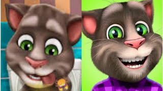 Fight With My Talking Tom Cat Talking Ginger Cat angry😡🤬 🍐🍒🍕🍉🍊🥞🍑 talkingtom gameplay [upl. by Riannon]