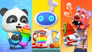 Rainbow Juice Song  Colors Song  Fun Sing Along Songs  Kids Song  Kids Cartoon  BabyBus [upl. by Cirtap141]