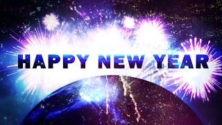 HAPPY NEW YEAR 2020  v 624  Countdown Timer with Sound Effects and Voice 4K [upl. by Ahsieyn]