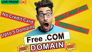 Free com domain Free Domain Name website 2023  Get Free Domain For Website  Domain and hosting [upl. by Damek]