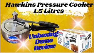 Hawkins 15 litres Pressure cooker  Unboxing Demo amp Review  Stainless Steel Pressure Cooker [upl. by Ahcmis230]