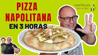 🇮🇹 Pizza Napolitana Paso a Paso ¡Lista en 3 Horas [upl. by Ynohtn1]