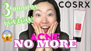 Cosrx salicylic acid daily gentle cleanser honest review  3 months review  good for acne [upl. by Maxy596]